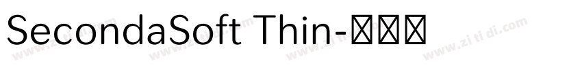 SecondaSoft Thin字体转换